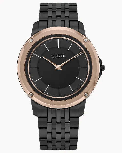 Eco-Drive One Black Dial Stainless Steel Bracelet AR5054-51E | CITIZEN Eco-Drive One Black Dial Stainless Steel Bracelet AR5054-51E | CITIZEN